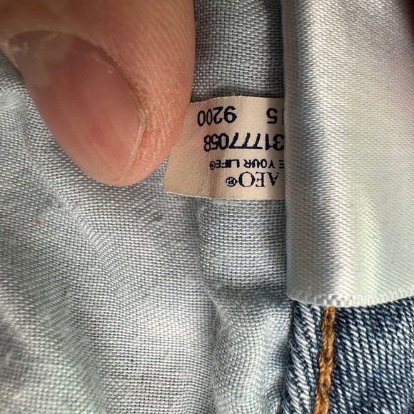 American Eagle Womens Jeans Tomgirl Distressed Button Fly Size 12 - Picture 10 of 13